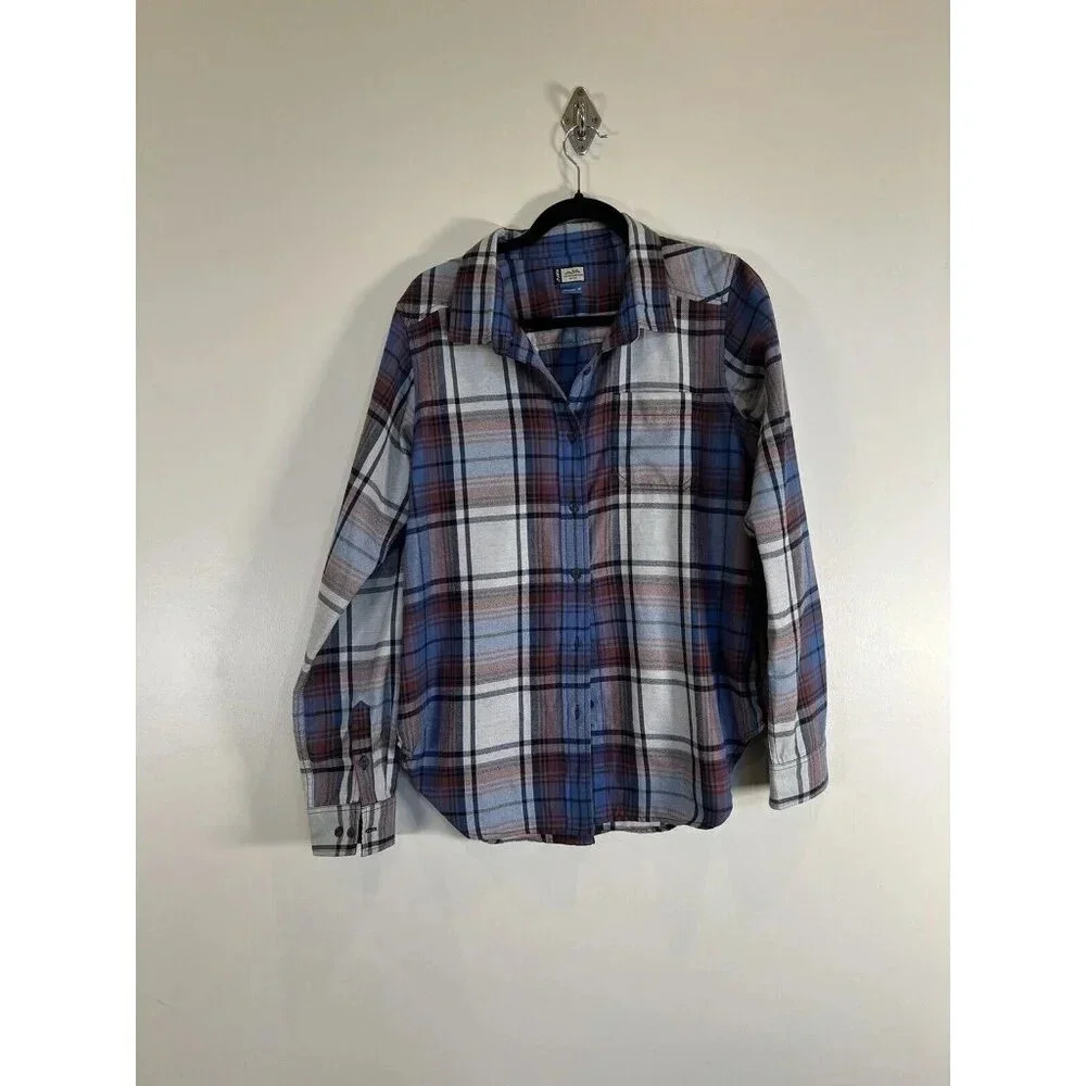 KAVU Classic Button-Up Lightweight Hiking Flannel Mens M